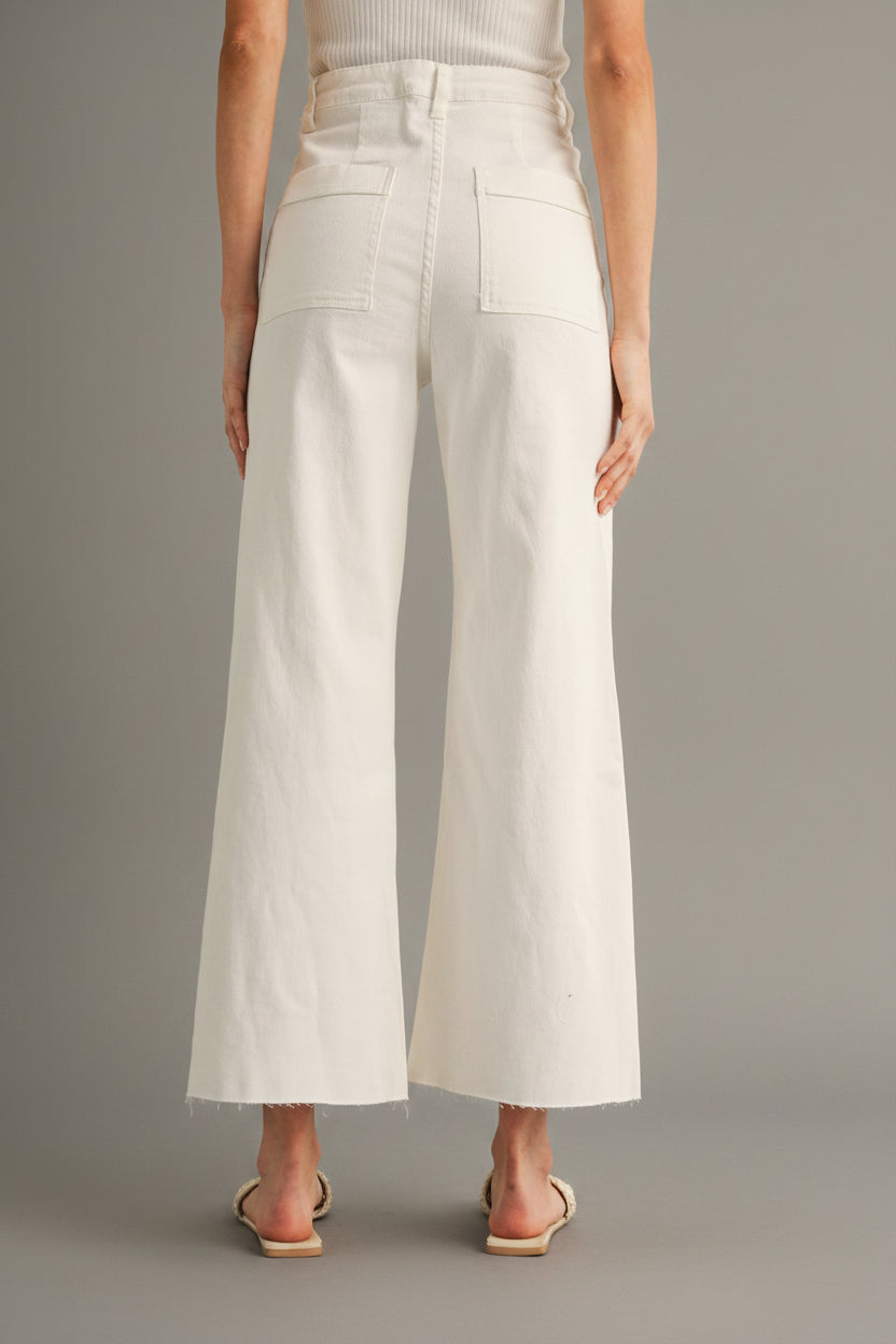 Crisp & Classic High Rise White Denim