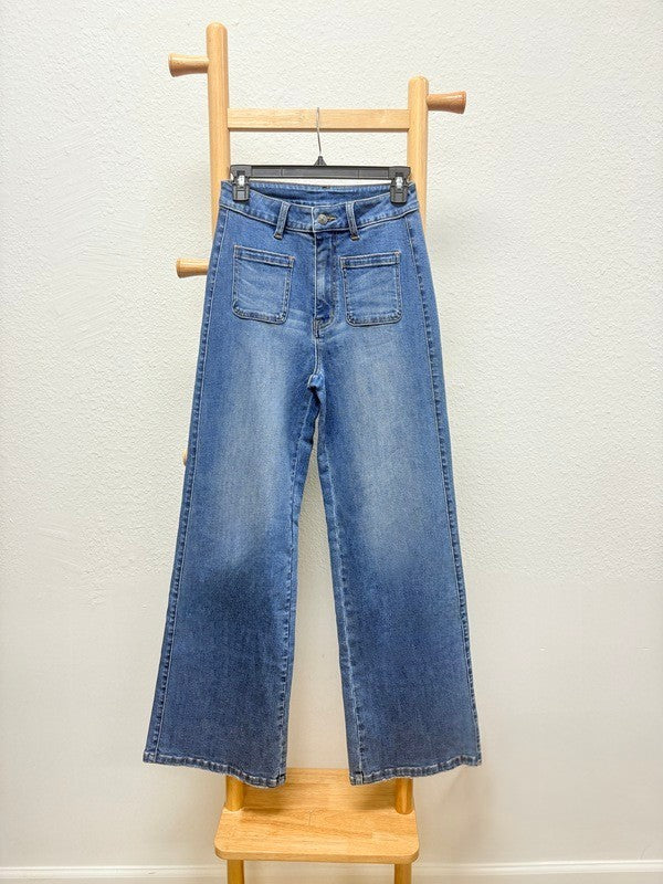 Madison High Rise Wide Flare Jeans