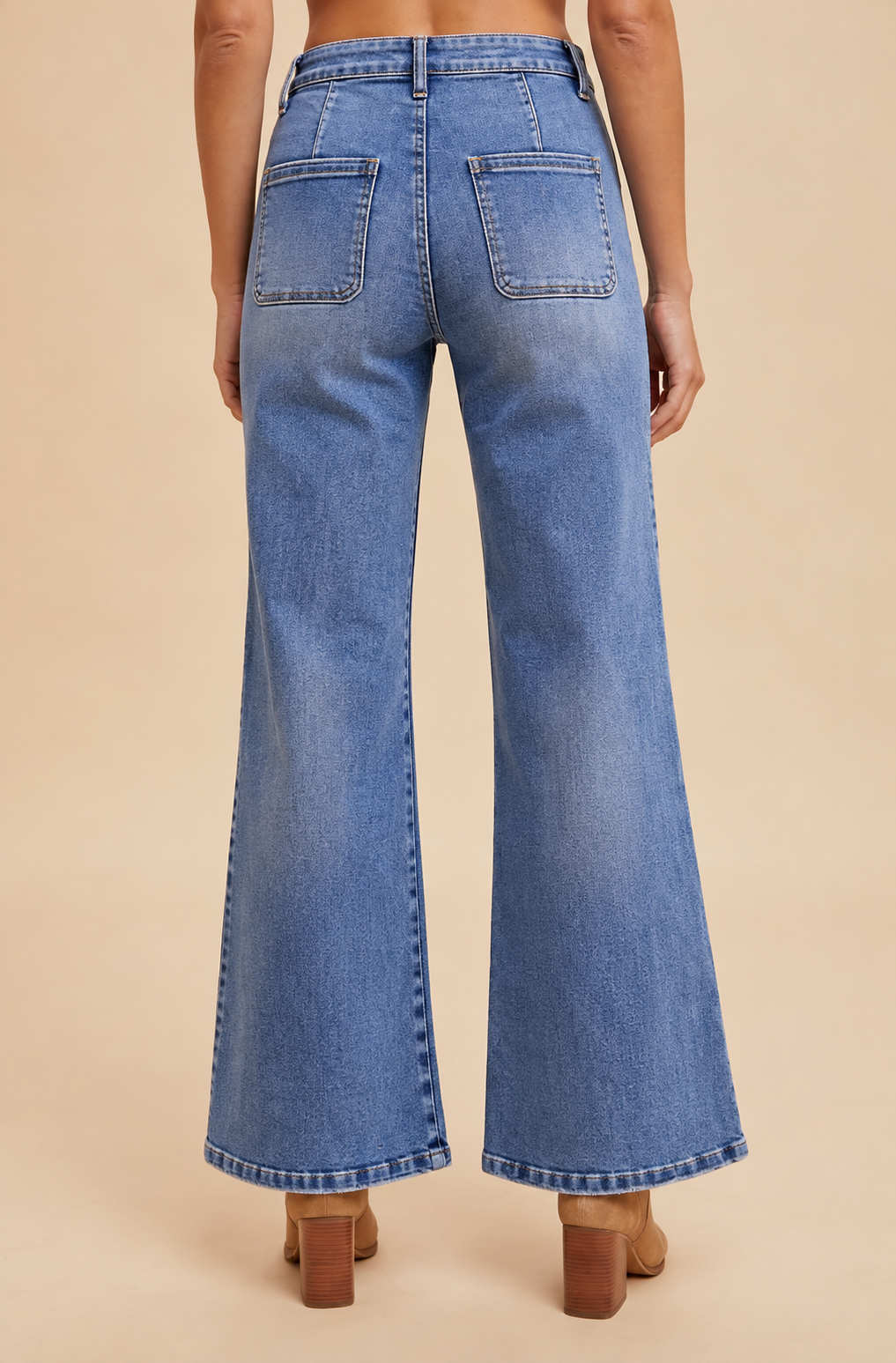 Madison High Rise Wide Flare Jeans