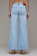 Happi Hidden Jeans | Light Wash Stretch Low Rise Comfort Flare