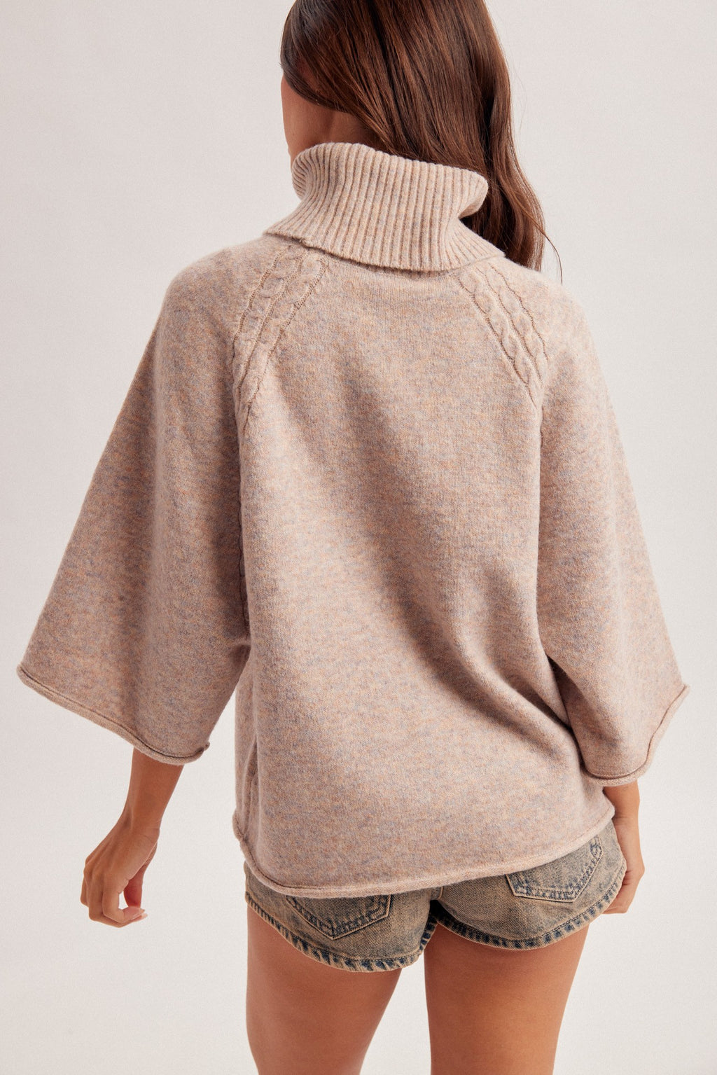 The Rosewood Cable Detail Sweater