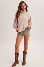 The Rosewood Cable Detail Sweater