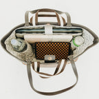 Woven Tiffany Organizer Tote Bag