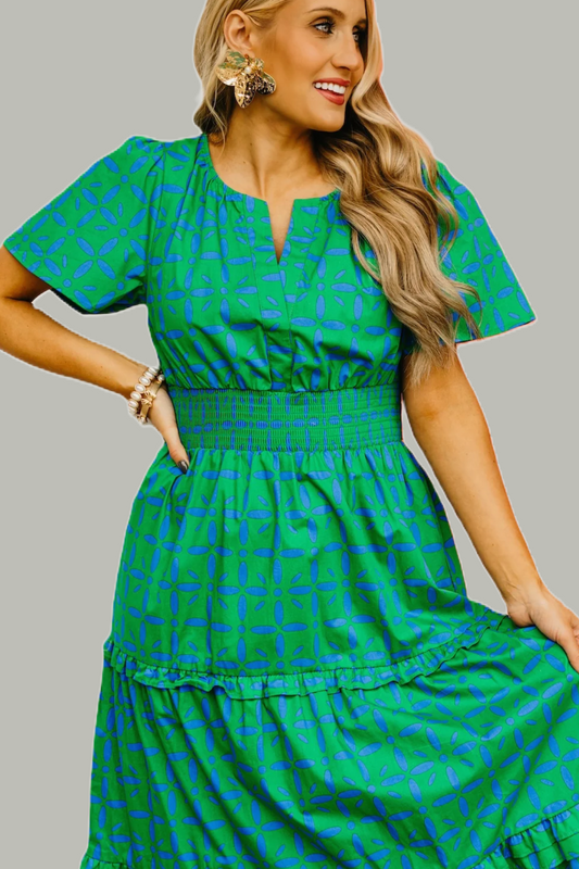 The Emerald Escape Tiered Maxi