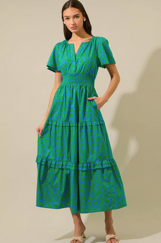 The Emerald Escape Tiered Maxi