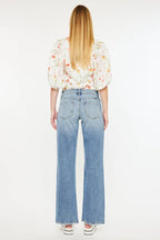 Kan Can Denim | Mid Rise True Straight Jeans - Medium Wash
