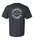 Honey Hole™ Trademark Tee – Graphite Camo Back Print