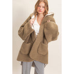 Cozy Retreat Oversized Sherpa Jacket