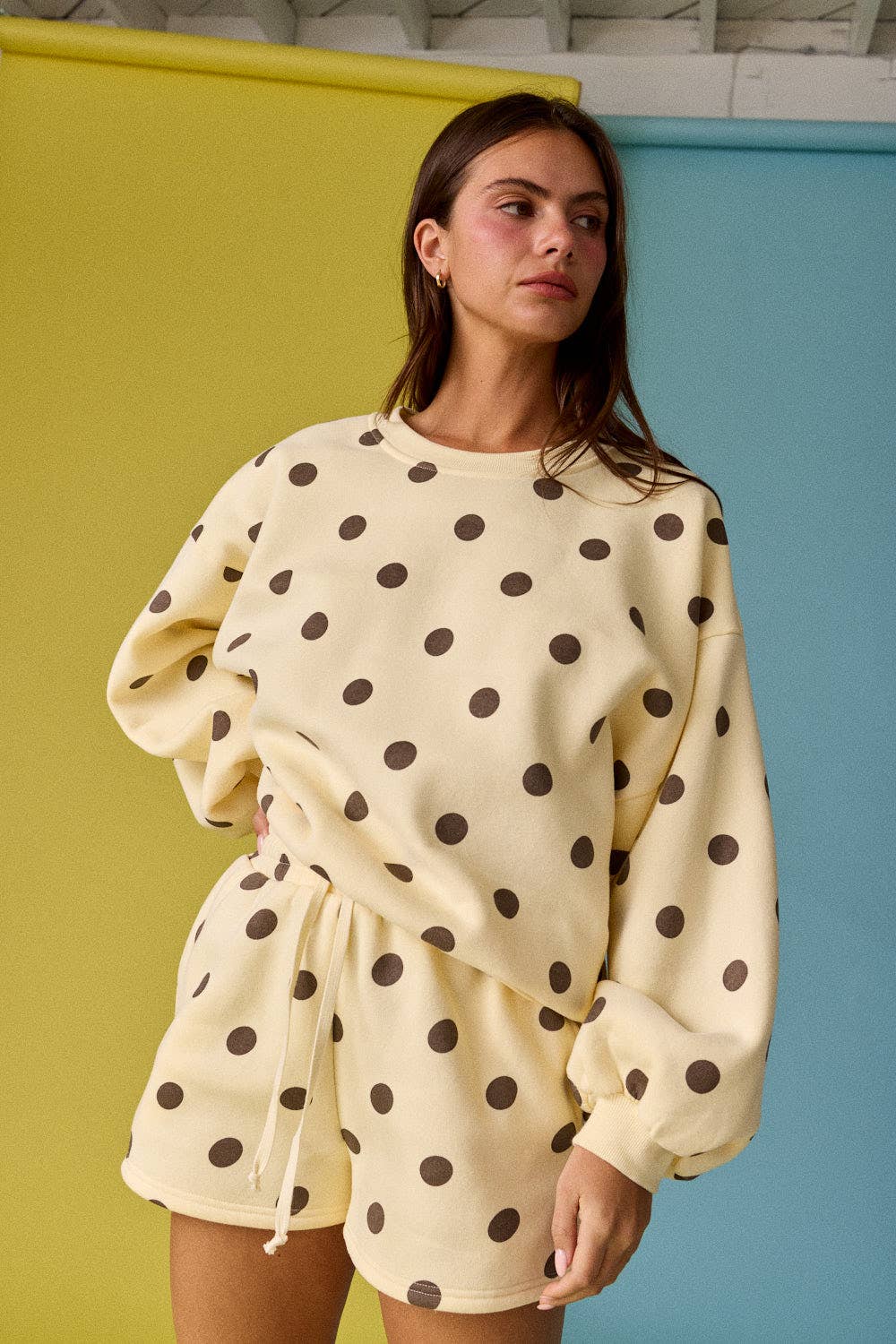 Dottie in Yellow Polka Dot Set