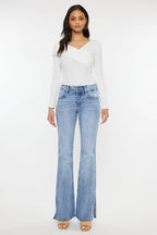 Kan Can Denim | Double Waist Band Flare Jeans
