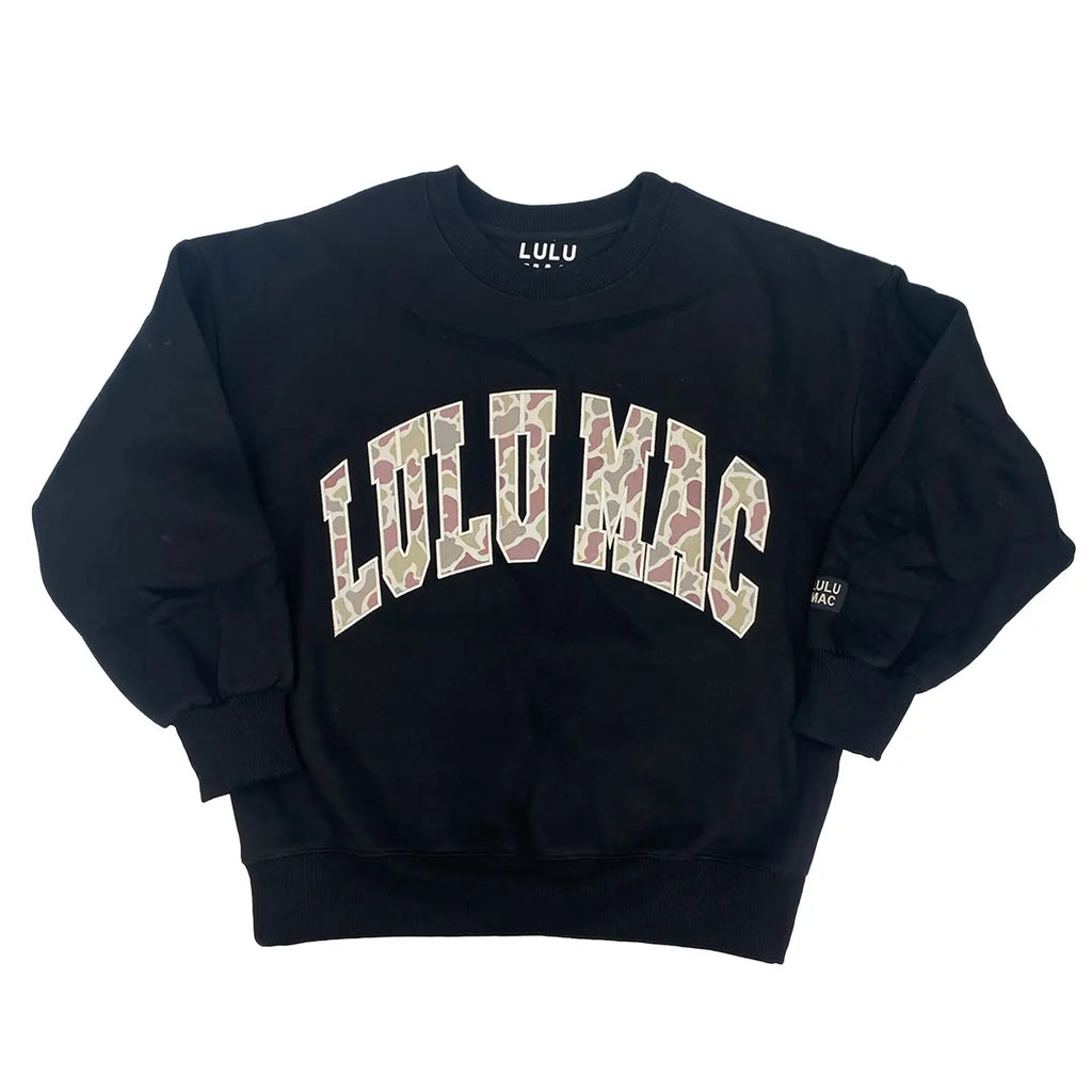Lulu Mac Camo Embroidered Sweatshirt