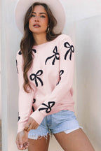 Pink Promises Bow Sweater