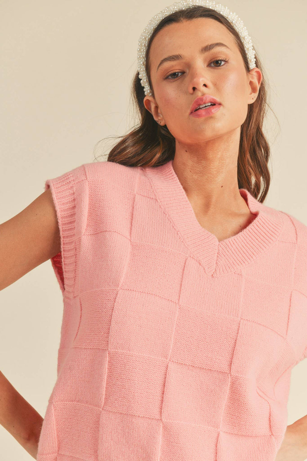 Sunset Textured Knit Sweater Top