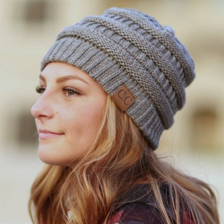 C.C Classic Cable Knit Beanie
