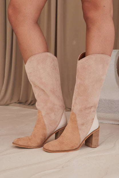 Kristin Three-Tone Tall Boot