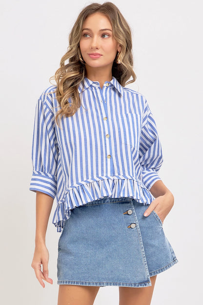 The Willow Wrapped Denim Skort