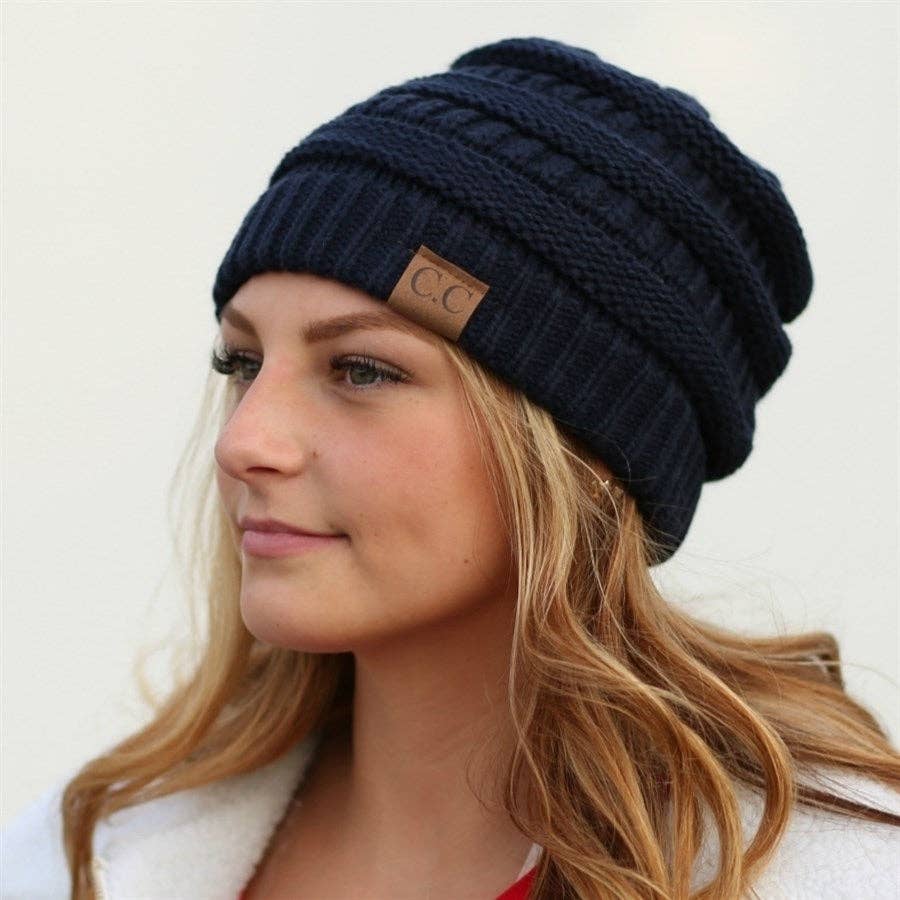 C.C Classic Cable Knit Beanie