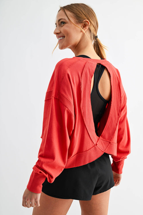 Crescent Open Back Tee
