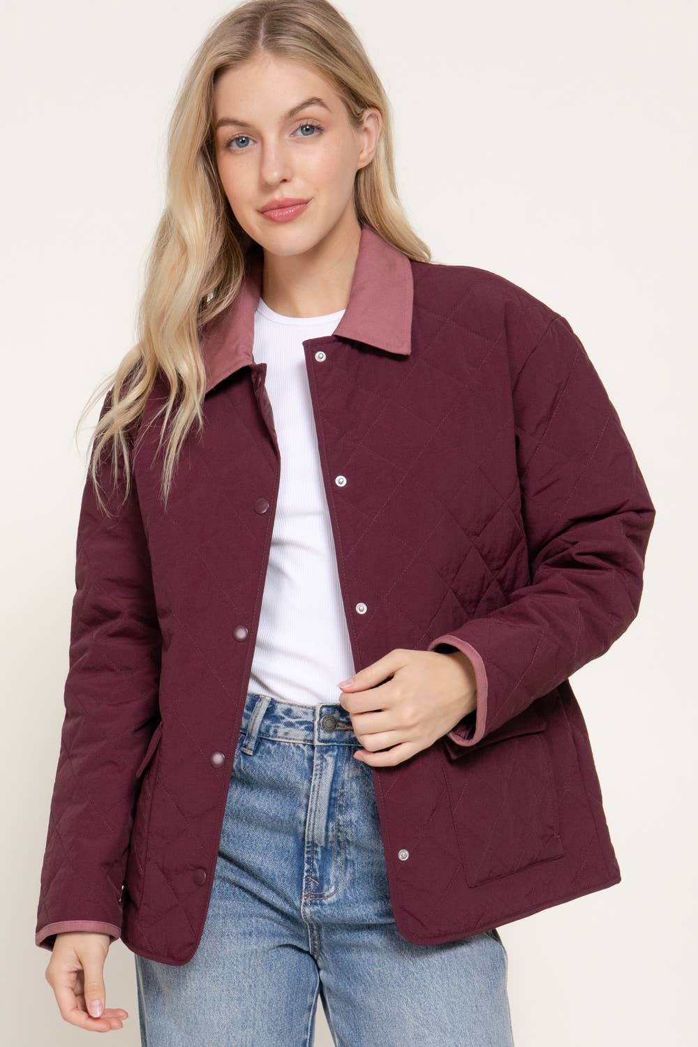 The Merlot Quilted Jacket