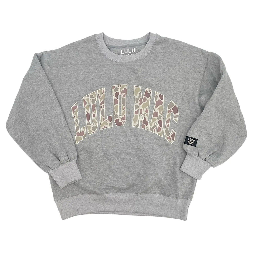 Lulu Mac Camo Embroidered Sweatshirt
