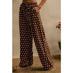 Cocoa Dot Wide Leg Pants