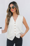Izabella Buttoned Sweater Vest