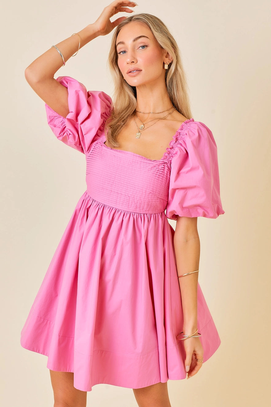 Victory Bow Mini Dress