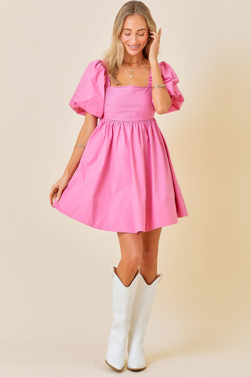 Victory Bow Mini Dress