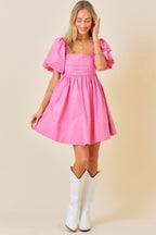 Victory Bow Mini Dress