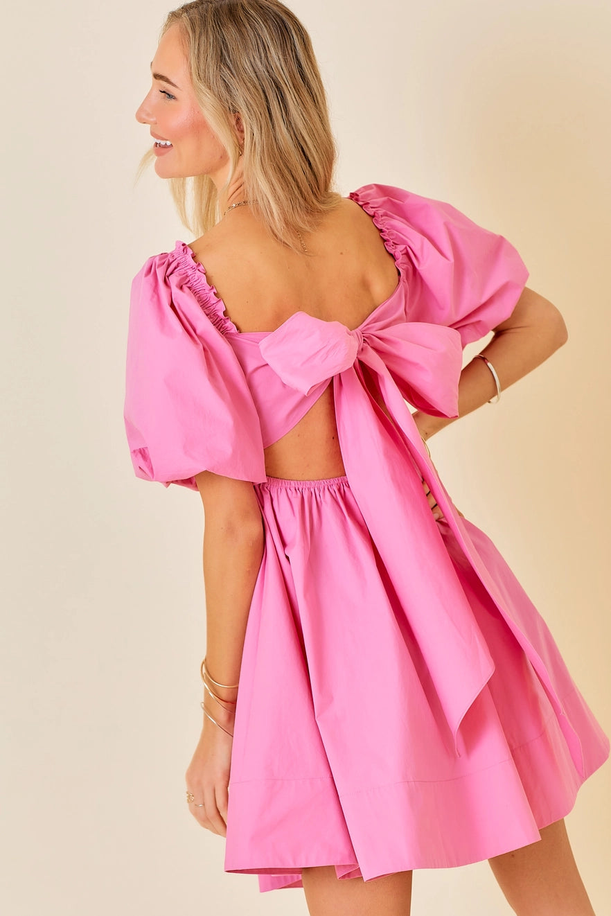 Victory Bow Mini Dress
